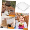 MAGICLULU Reusable Clear Sandwich Storage Box Portable Toast Container for