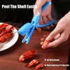 3pcs 2025 Crawfish Sheller Tool for Peeling Cooked Shrimp Tails