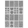CONCHLERY 16 Sheets Clay Texture Mat Animal Series Cats Owls