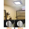 Bathroom Exhaust Fan with 6500K LED Light 126 CFM Ceiling