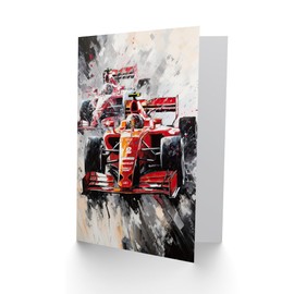 Artery8 Grand Prix Motorsport Racing for Husband Him Dad Son Brother Birthday Thank You Fathers Day Blank Art Greeting Card