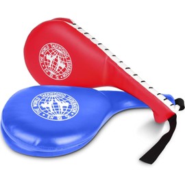 Taekwondo Kick Pads, 2 Pack Double Strength Boxing Pads, Striking Karate Martial Arts Training Target Pads, Karate Kick Target for Kids, Teens and Adults