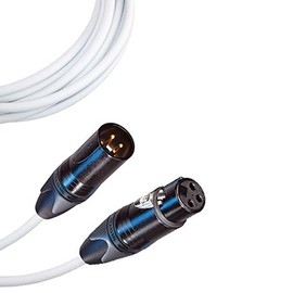 Male to Female XLR Cable with Neutrik NC3 Connectors and Premium 20ga wire - 4: FT long: White