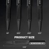 4-Piece Nail Punch and Center Punch Set, 1/32", 1/16", 3/32"&
