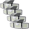 daphino 2500LM Solar Lights Outdoor with Motion Sensor,3 Head 270°
