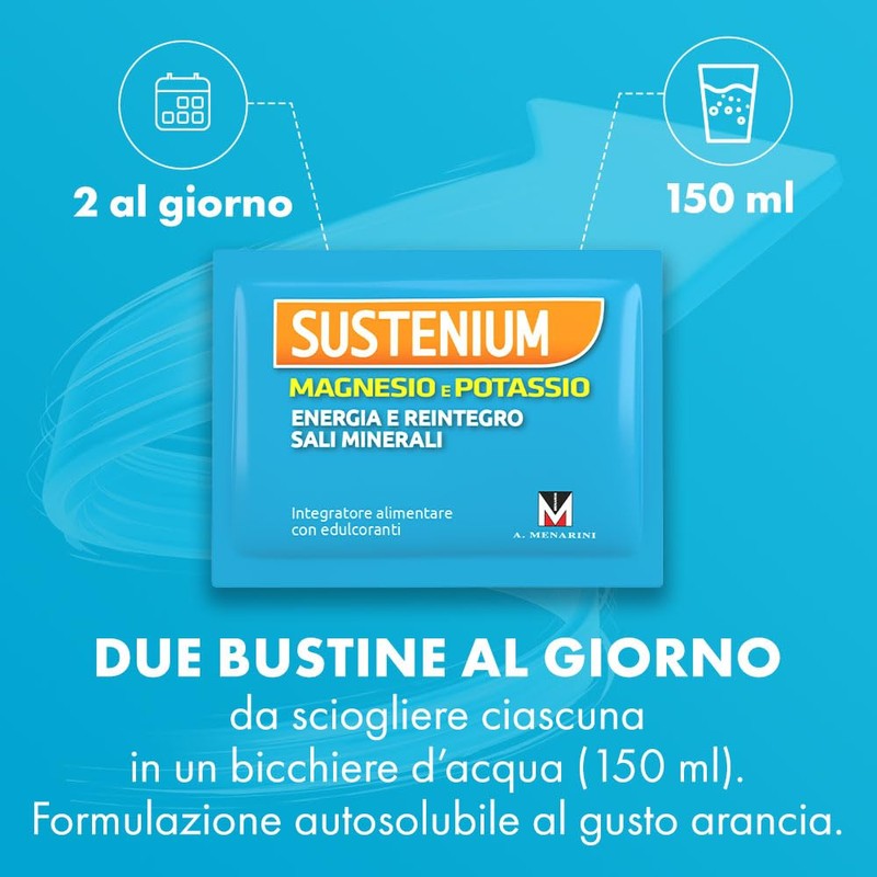 Sustenium Magnesio e Potassio - Integratore alimentare per reintegrare i