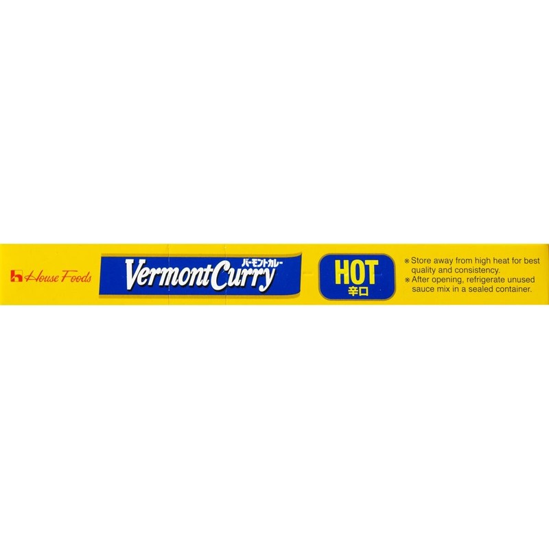 House Foods Vermont Curry, Hot, 8.8-Ounce Boxes (Pack of 10)