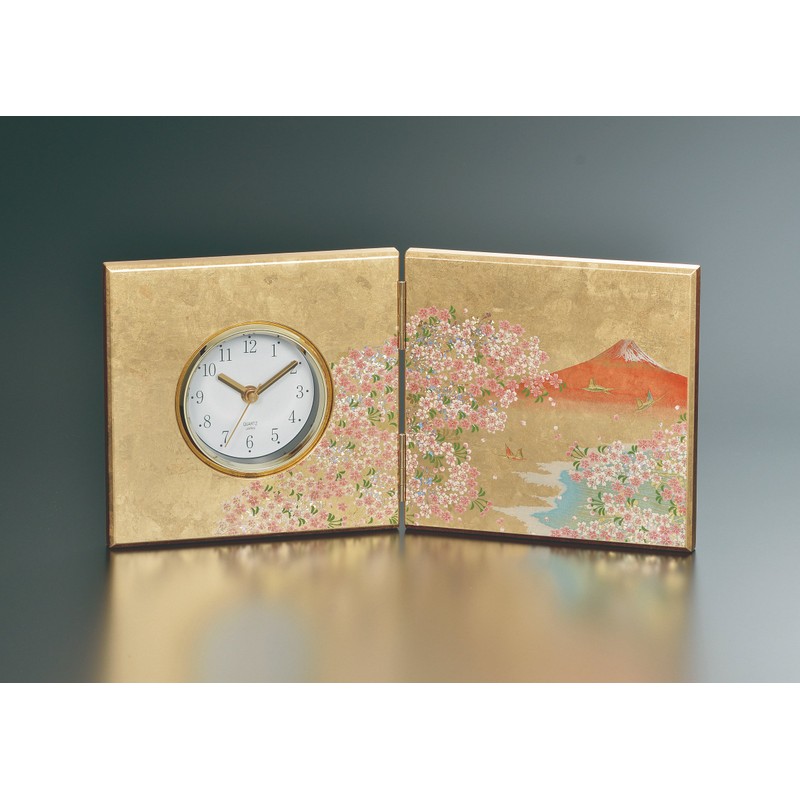 Canoe Hana Fuji Table Clock, Wall Clock, 15.6 x 1.6