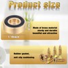 Yaocom 8 Pcs Brass Cutting Board Feet with Nonslip Pads