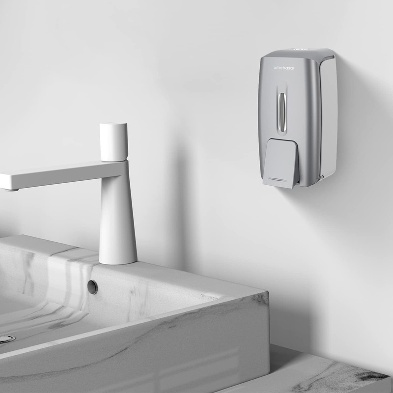 interhasa! Soap Dispenser Wall Mount Refillable 28oz Hand Sanitizer Dispenser