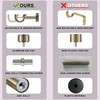 Lwiiom Heavy Duty Curtain Rods,1 1/4" Large Diameter Premium Nonadjustable