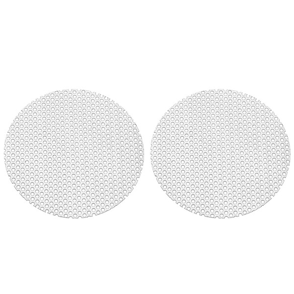 PATIKIL 3" Diameter 304 Stainless Steel Perforated Sheet, 2 Pcs