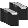 24 Pack Small Clipboards 4.7 x 7.3 Inch Mini Clipboards