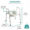 Fully Adjustable Toilet Frame with Seat – Raised Toilet Seat
