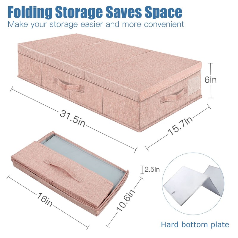Supowin Underbed Storage Containers Bin with Lids, Large Under Bed