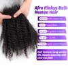 IIFLYDSFA Afro Kinkys Bulk Human Hair 18 Inch 2 Packs