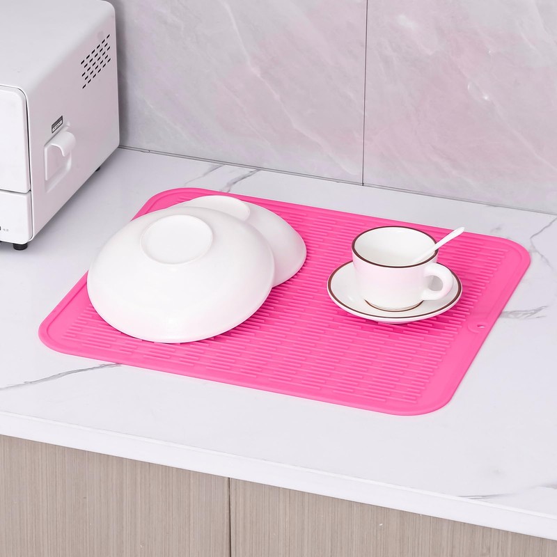 MicoYang Silicone Dish Drying Mat for Multiple Usage,Easy clean,Eco-friendly,Heat-resistant Silicone