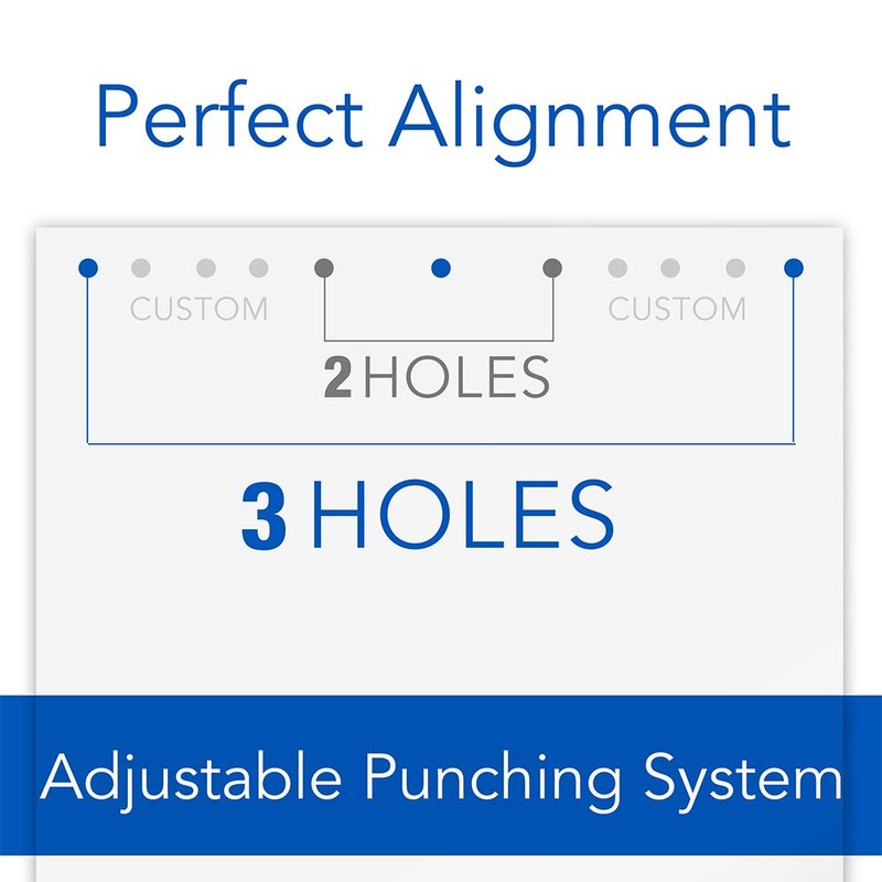 Swingline 2-7 Hole Punch, Semi-Adjustable, Heavy Duty Hole Puncher, Easy