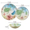 Supreme Housewares 6-Piece Sealife Turtle 9" Melamine Plate Set