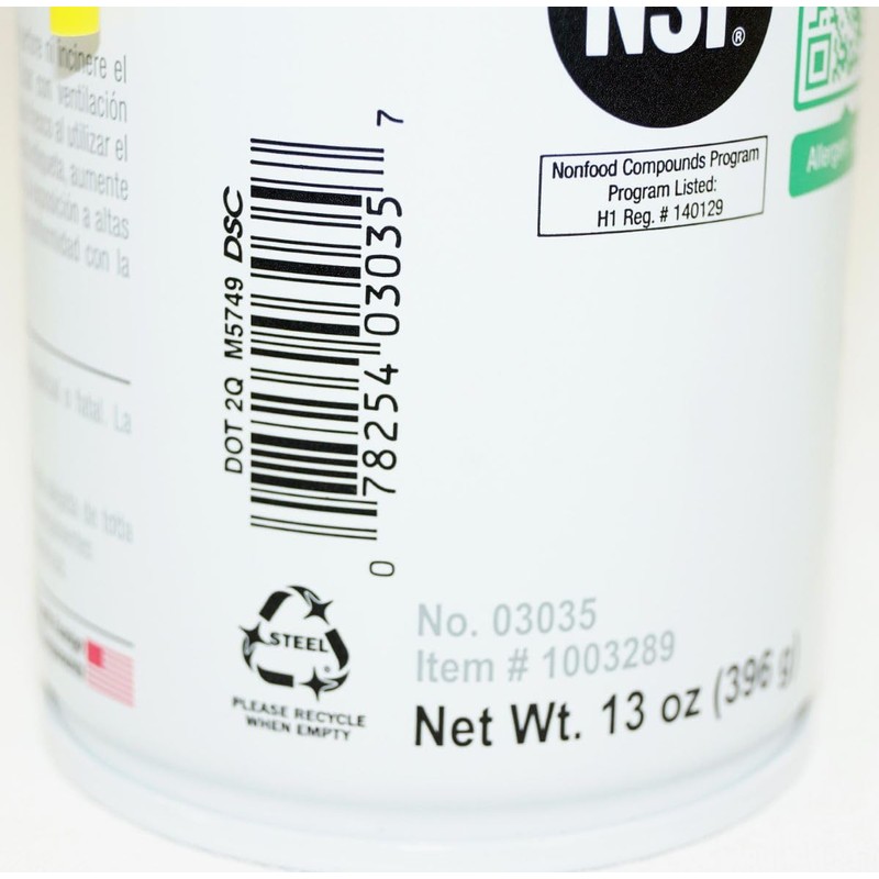 Water Based Silicone, Aerosol Can, 16 Oz.