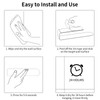 Adhesive Hand Towel Holder, 8 Inch Towel Holder for Bathroom
