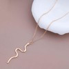 Inateannal Punk Snake Necklace Gold Snake Choker Necklace Serpent Pendant