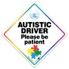 Autistic Driver Please Be Patient Car Sign, Autism Car Sign,