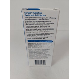 Cerave Hyaluronic Acid Serum for Face with Vitamin B5 and Ceramides 1 oz.