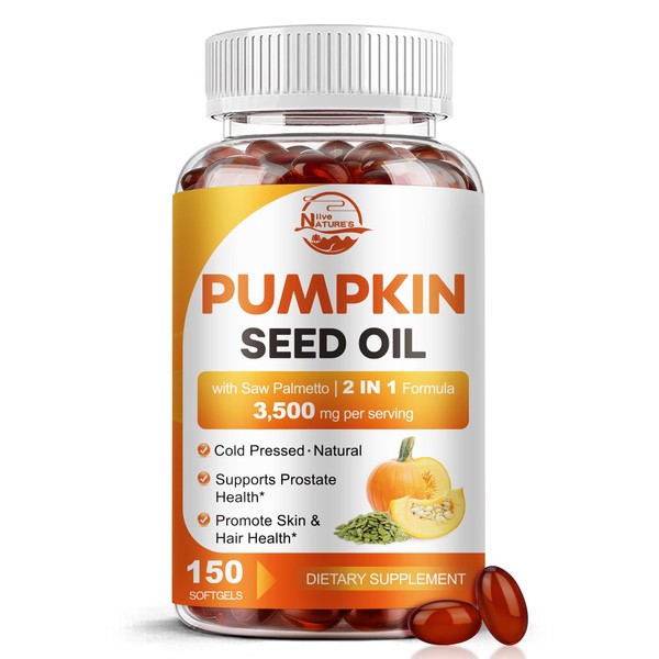 Pumpkin Seed Oil with Saw Palmetto, 3500mg Max Strength per