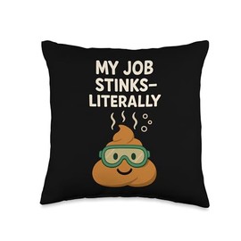 Microbiome Tester Gut Health Stool Sample Science Lab Poop Throw Pillow