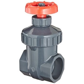 Spears PVC Gate Valve, Non-Rising Stem, Viton O-Ring, 1-1/4" Socket