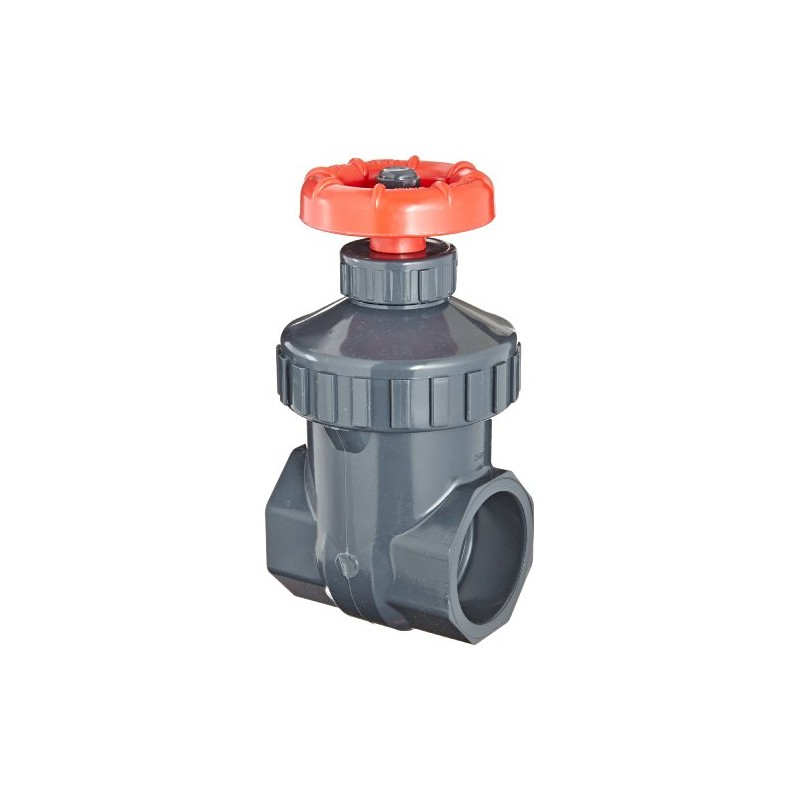 Spears PVC Gate Valve, Non-Rising Stem, Viton O-Ring, 1-1/4" Socket