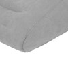 Inflatable Lumbar Waist Pillow PVC and Flocking Press Gray Inflation