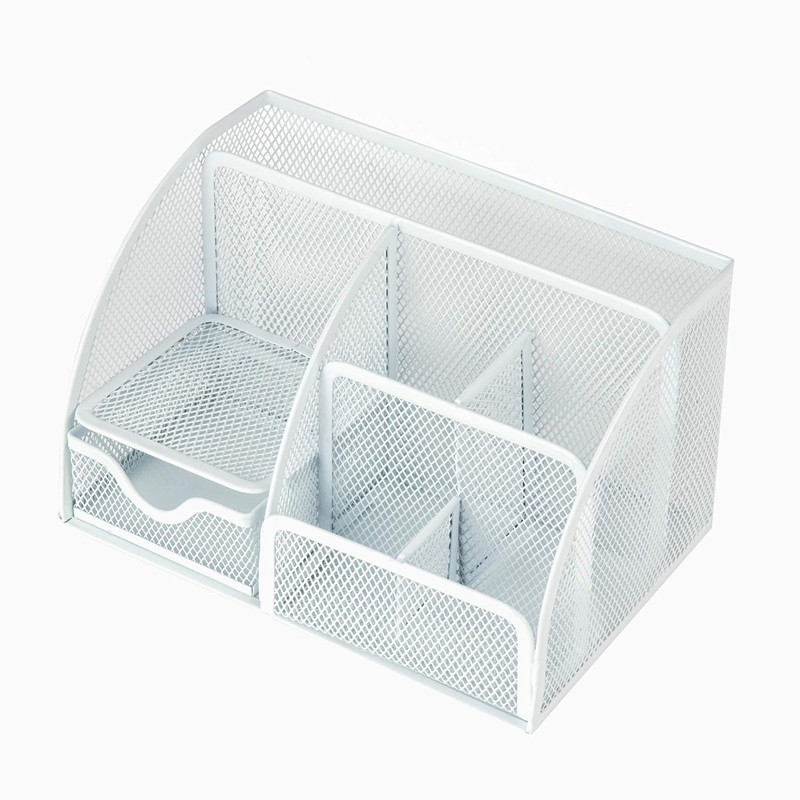 VANRA™ Desk Organizer, Pen Holder, Metal Mesh Pen Stand with