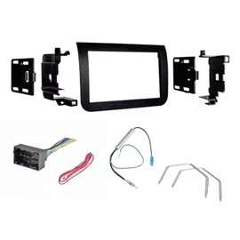 Double Din Car Stereo Install Kit, Wire Harness, AM/FM Radio Reception Antenna Adapter, and Radio Removal Tool -Made for Ram: 2014-2021 Promaster -for Factory 5" Screen Vehicles Only
