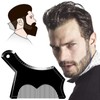 Beard Shaping Stencil Tool, Dikkar Beard Guide Shaper with Built-in