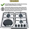 Vexillaris 8PCS Gas Stove Burner Caps Set Comaptible for SABAF