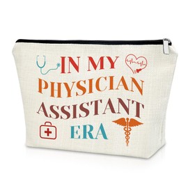 Sazuwu Physician Assistant Gifts for Women Makeup Bag Future Nurse Graduation Gifts PA Week Cosmetic Bag Physician Assistant Appreciation Thank You Birthday Present Travel Pouch