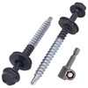 SKIR'CO (50 pcs) Painted Roofing Screws 4.8 x 60 mm,