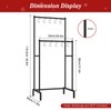 Christmas Stocking Holder Stand with 10 Hooks, Double Rods Stocking