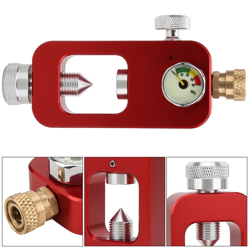 DEDEPU Scuba Diving Adapter 8mm Oxygen Bottle Connector with Pressure