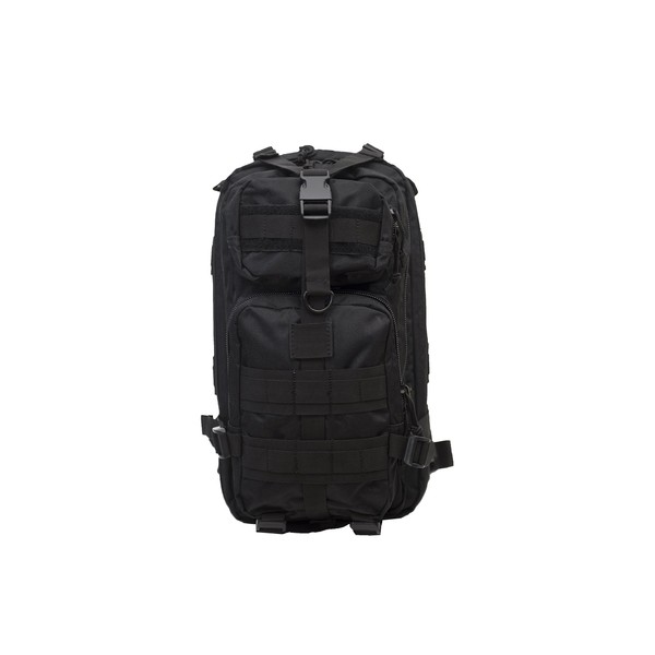 WFS Medium Tactical Transport Backpack Day Pack with Hydration Pocket, Black