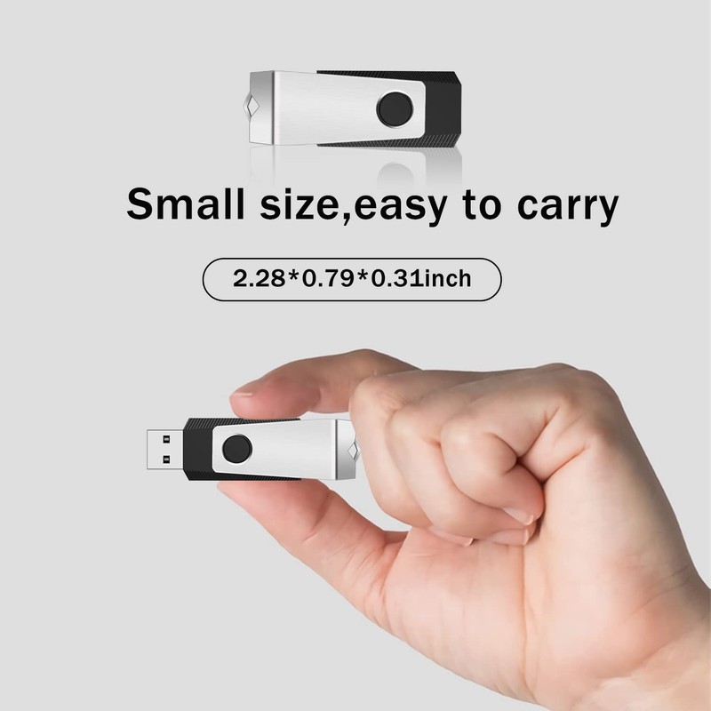 ABLAZE 32GB USB Stick 2 Pack 32GB Memory Stick Swivel