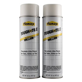 Homax Tub and Tile Refinishing Epoxy One Part Aerosol, White, 32 oz