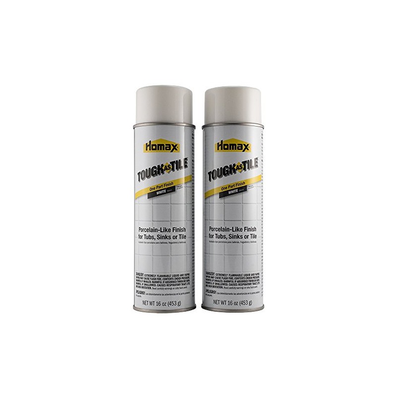 Homax Tub and Tile Refinishing Epoxy One Part Aerosol, White,