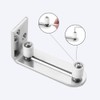 GIFSIN Chrome Plated Floor Guide 2P Sliding Barn Door Floor