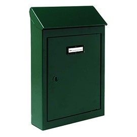 Vigor Letter Box Sheet Metal No. 2, Green, 18 x 5 x 26 cm