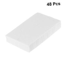 WOONEKY 48Pcs Trapezoid Foundation Makeup Sponges Professional Makeup Tool for Facial Cleaning Suitable for All Skin Types and Biodegradable
