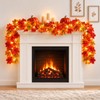 Guirnalda de Otoño con Luces Cálidas, 1.75 m, Hojas de