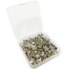 Haobase 100 PCS 10mm Leathercraft DIY Silver Metal Punk Spikes